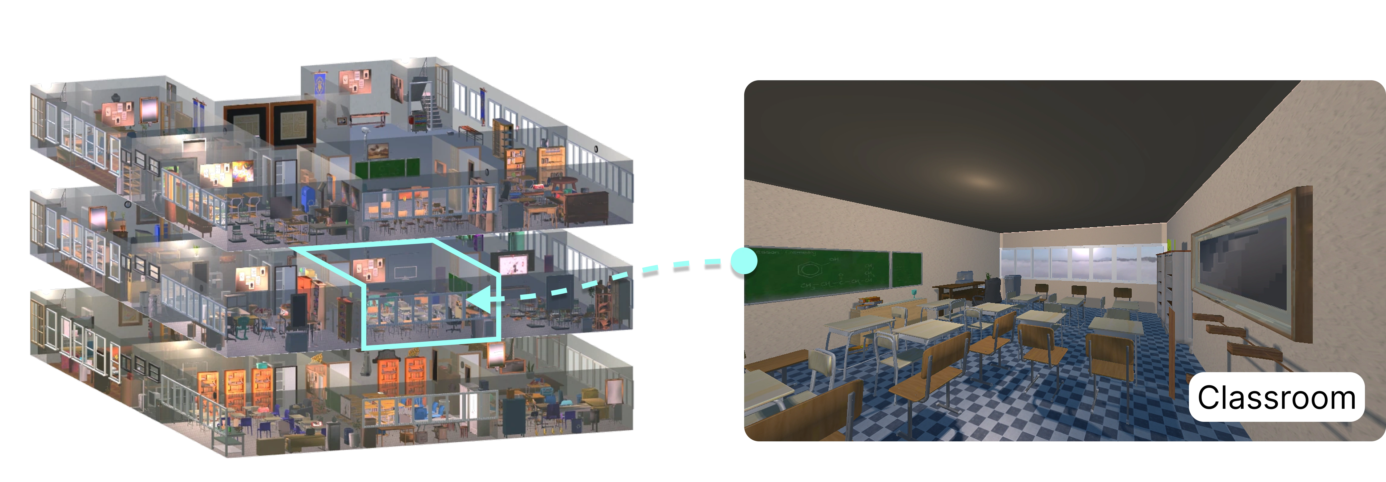 A high school building